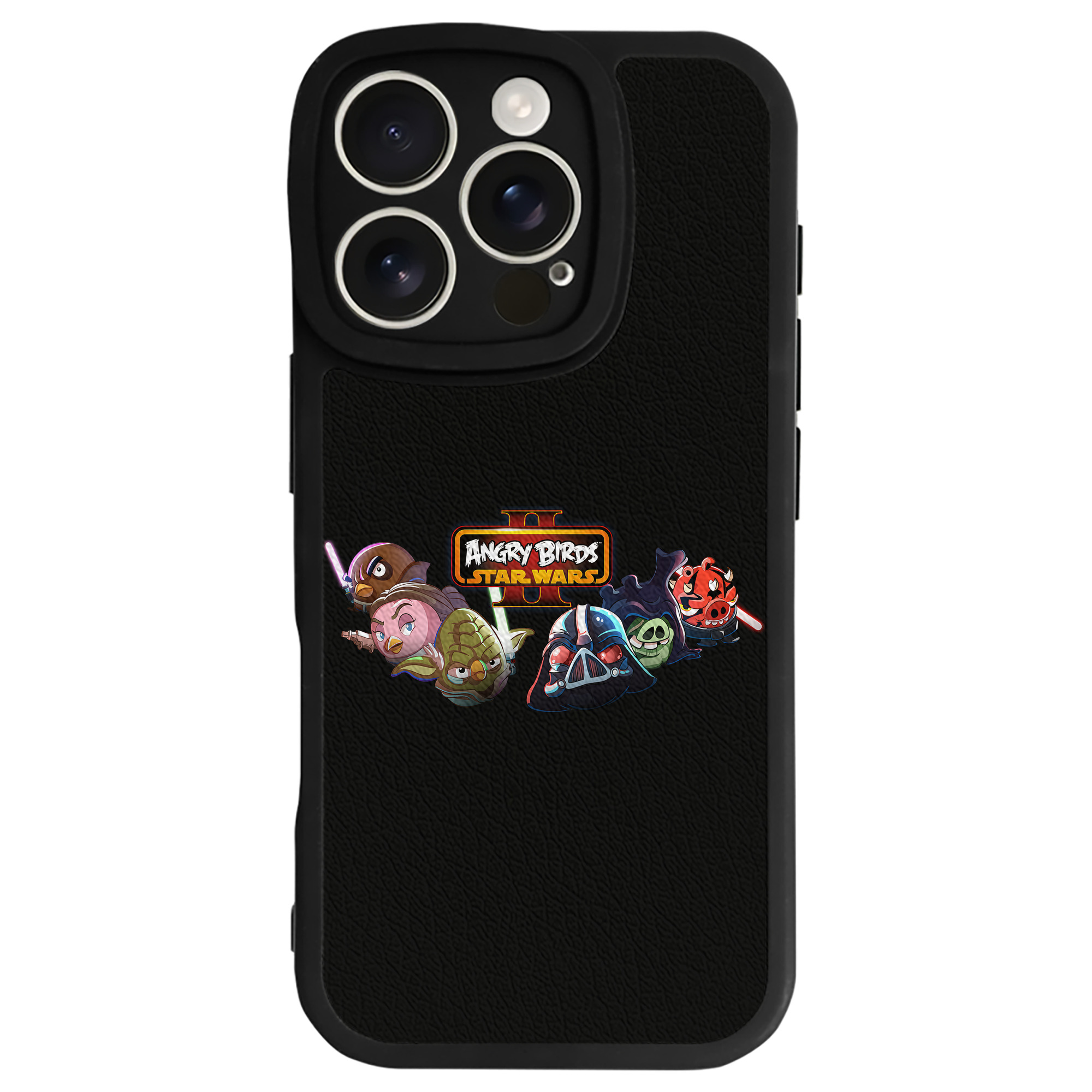 （画像用） Angry Birds アングリーバード 【iPhone 16シリーズ対応】シリコンスマホケース（レザー調） 材質：シリコン